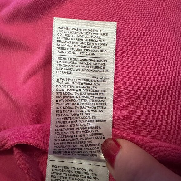 Women's Plus 2X NWT Athleta Air Out Cinch Pink Tank Lightweight Soft - Picture 12 of 12